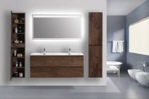 Sdb moderne meuble sur mesure mayenne la baule