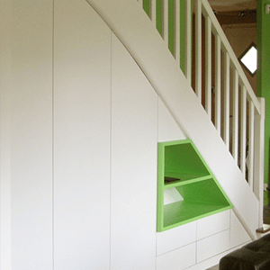 Placard aménagement sur mesure sous escalier-Mayenne-la baule - laval