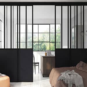 verriere-aluminium-avec-portes-coulissantes - Mayenne - la baule