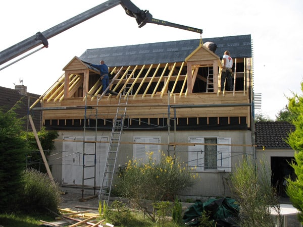 surélévation ajout d'un étage mayenne