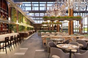 espace table restaurant design et confortable client, Mayenne, La Baule, Laval