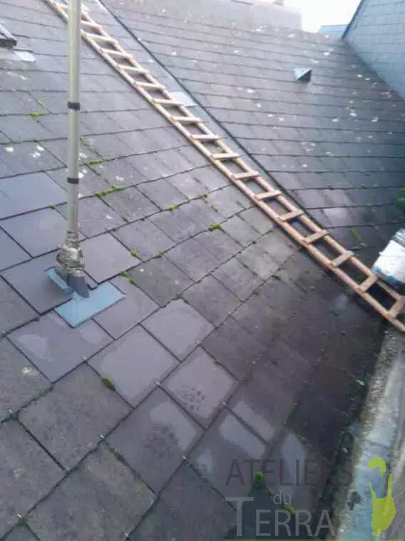 Nettoyage de toiture ardoise Mayenne Evron