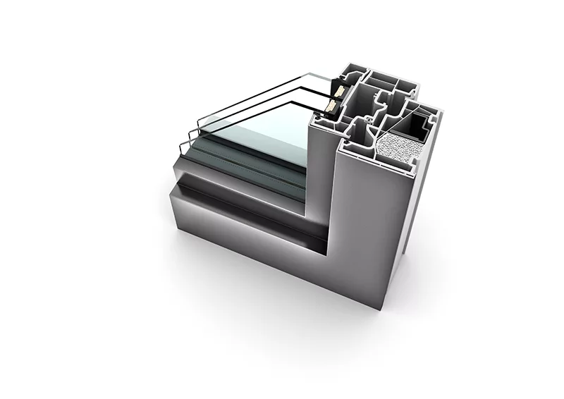 triple vitrage mayenne avec isolant dans châssis aluminium