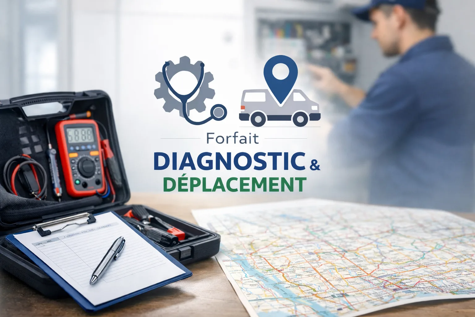 Diagnostic et forfait déplacement en dépannage : pourquoi c’est indispensable à Mayenne, Laval et La Baule ?